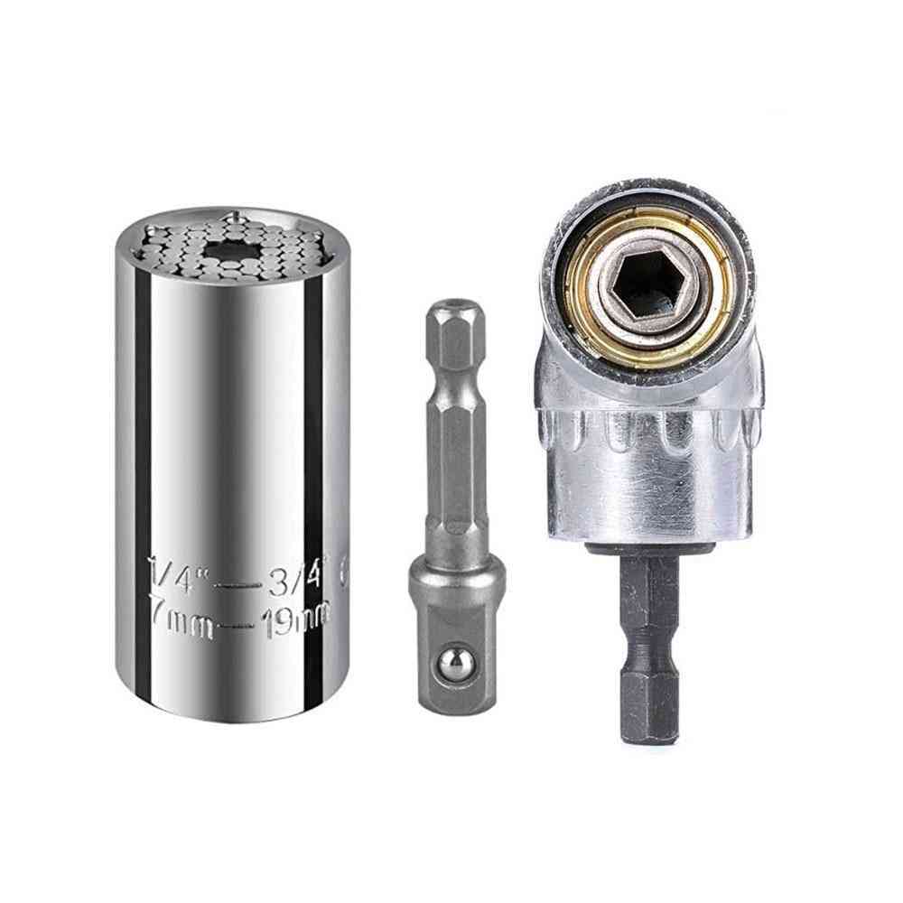 Universal Socket Grip, Ratchet Wrench, Power Drill Adapter