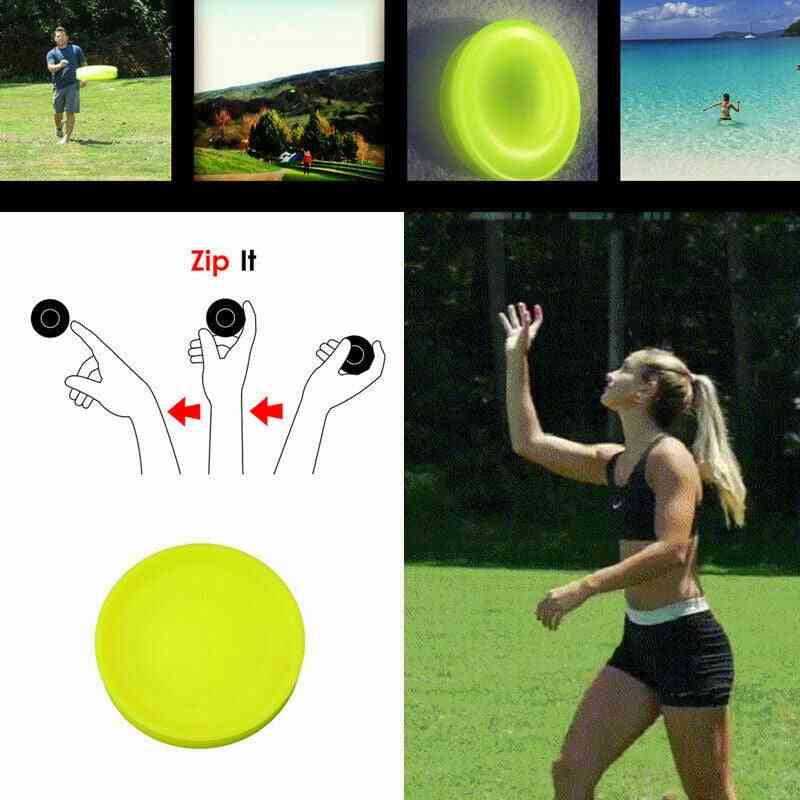Mini Flying Discs Pocket Zip Chip Outside Beach Catch Game Spin In Catching