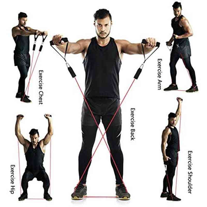 Resistance Bands Workout, Exercise, Crossfit, Fitness Training Tubes
