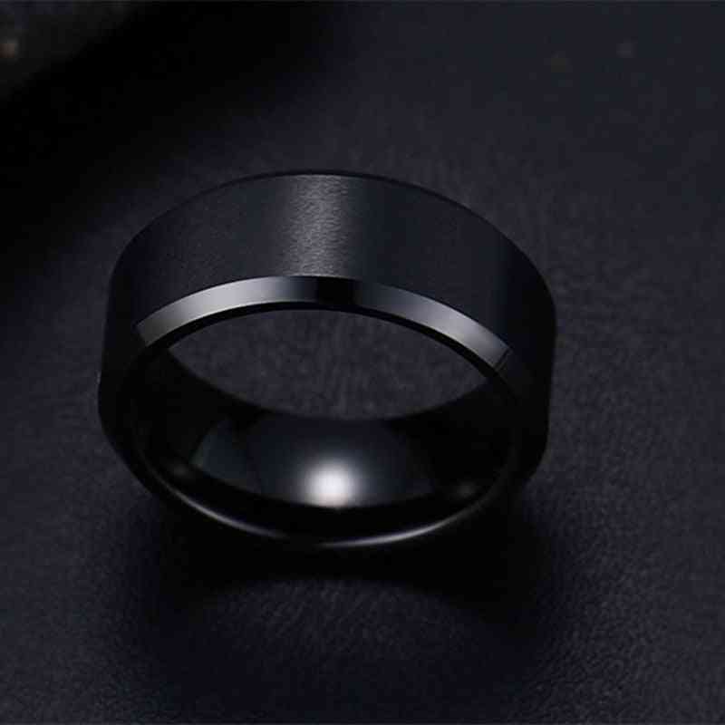 Očarujúci prsteň na šperky, pánske prstene z nehrdzavejúcej ocele