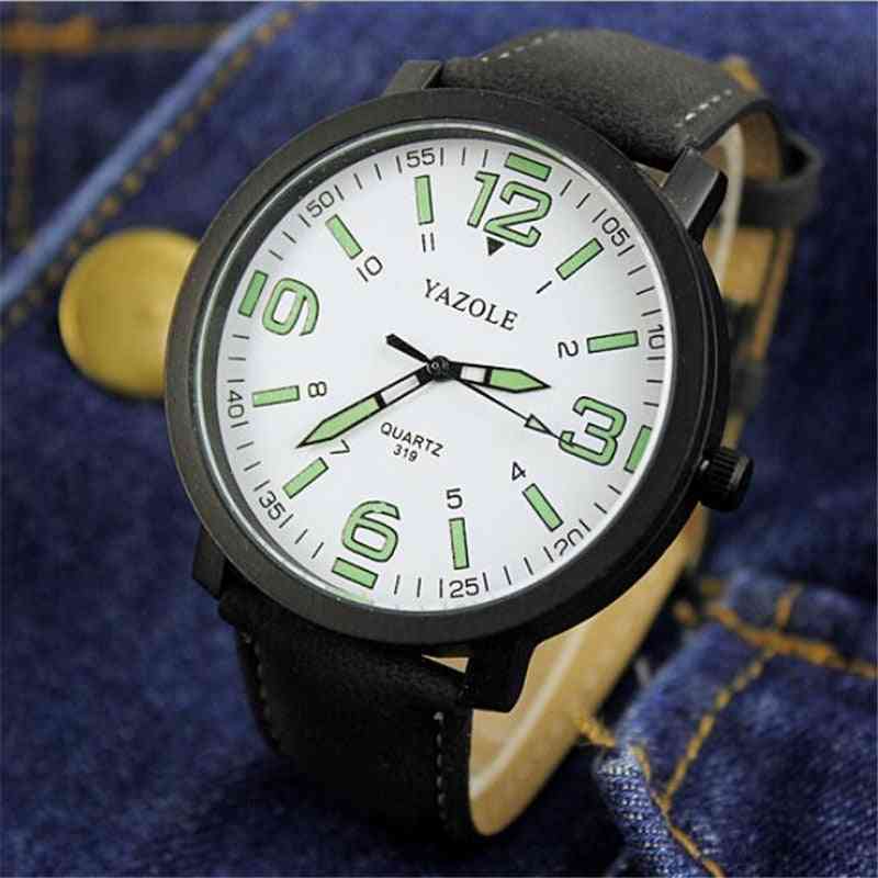 Luminous Quartz Wrist Watches, Big Dial Waterproof