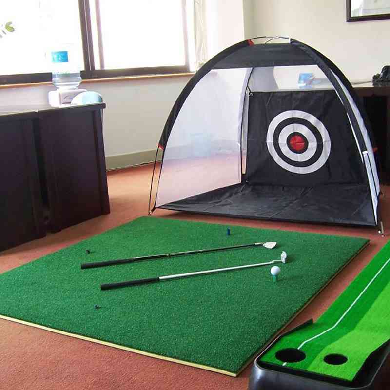 Namiot z siatką do ćwiczeń w golfa, ogród z klatkami do uderzania, sprzęt treningowy na użytkach zielonych