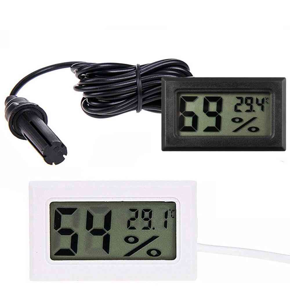 Digital Lcd, Thermometer Sensor Hygrometer Gauge, Monitoring Display Detector