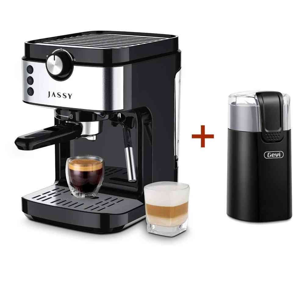 Kaffemaskin innebygd melkeskummer, 19 bar trykkanlegg espressomaskin