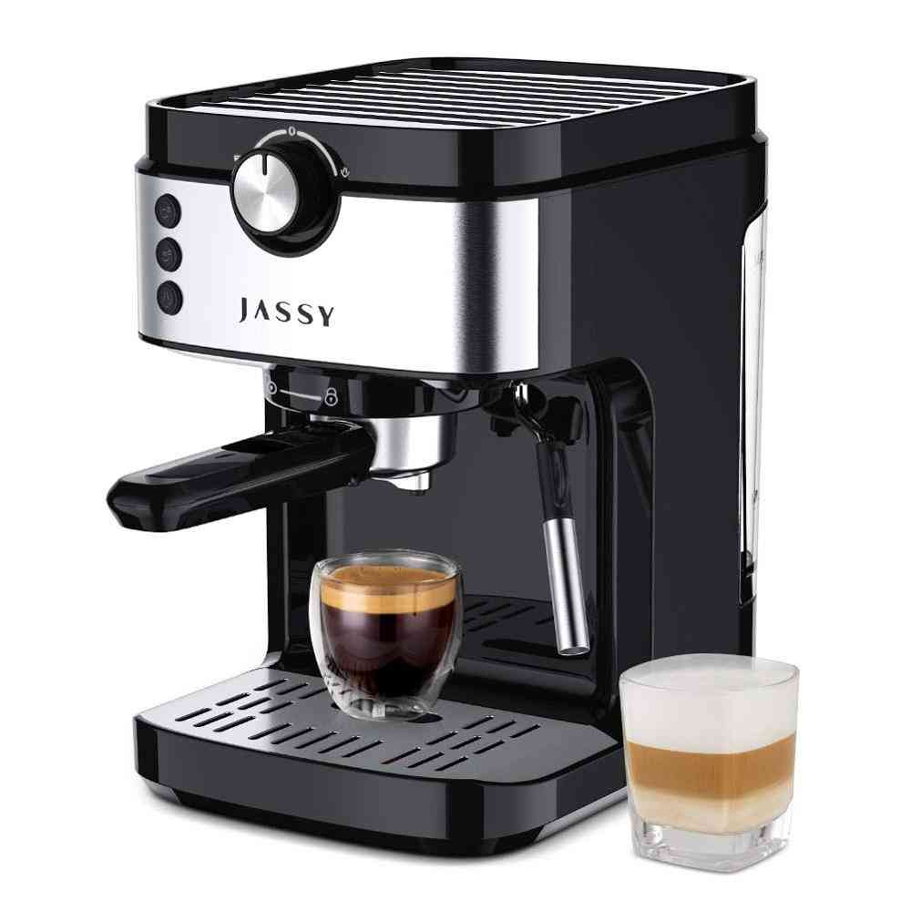 Vestavěný napěňovač mléka, kávovar espresso s tlakovým systémem 19 barů
