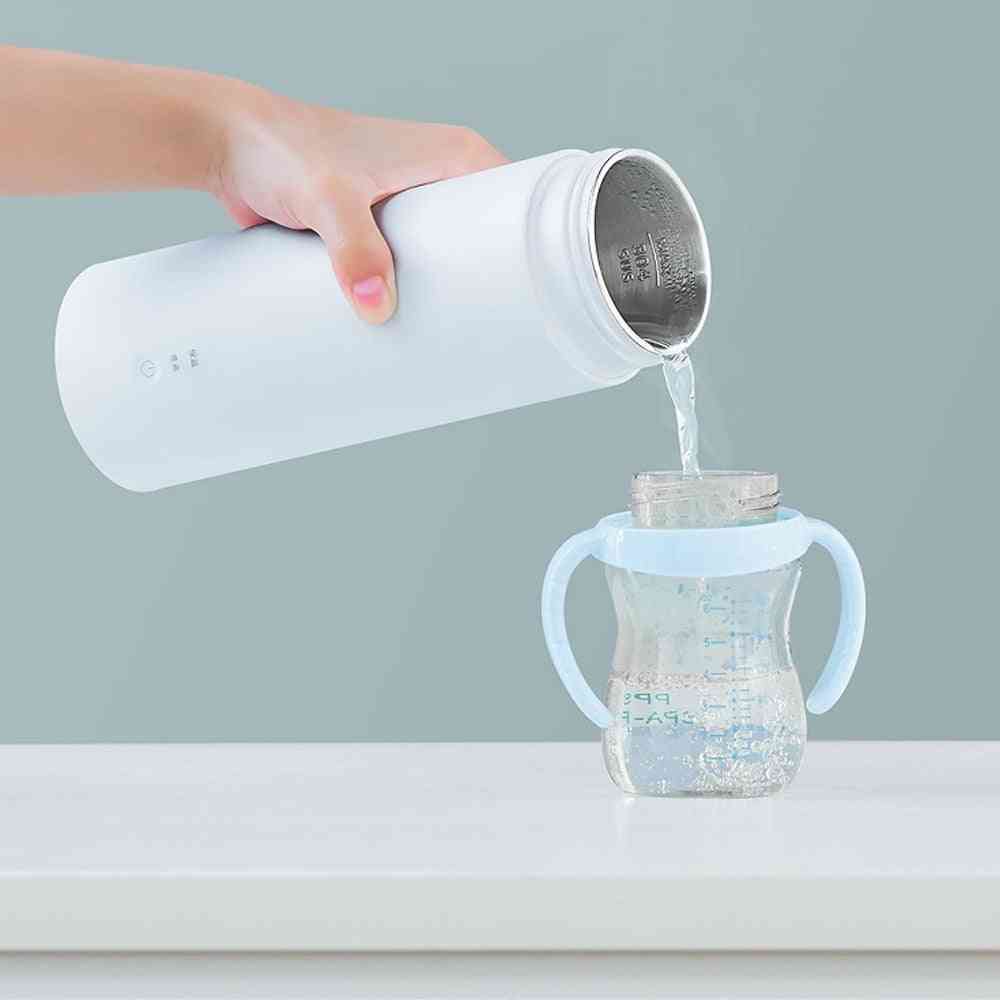 Portable Heating Thermal Mug For Tea Coffee, Milk Powder Travel Water Kettle