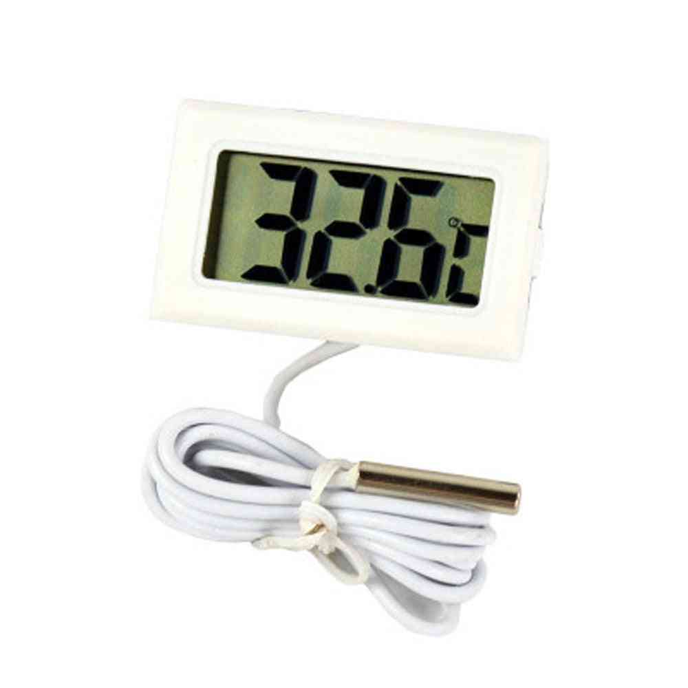 Mini Digital Lcd Probe Thermometer- Fish Tank, Temp Meter