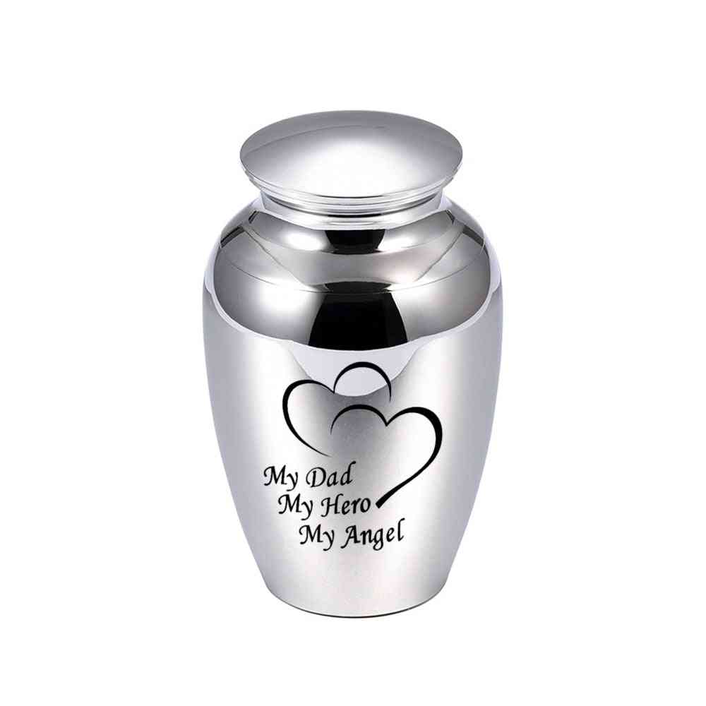 Ashes Funeral, Memorial Metal Container, Human Ashes Urn