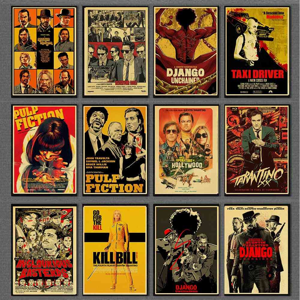 Quentin Tarantino- Movie Retro Poster
