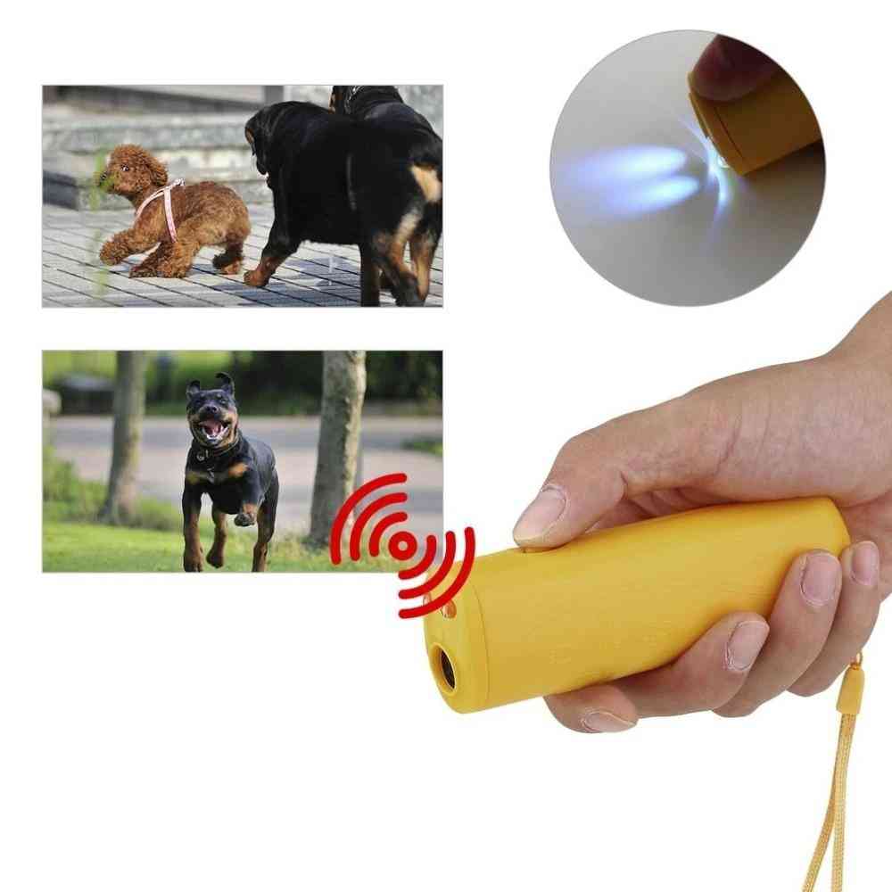 Ultradźwiękowe urządzenie zapobiegające szczekaniu, trening z lampą błyskową, odstraszacz zwierząt na zewnątrz