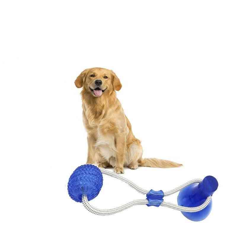 Ventosa a spinta per cani con sfera in tpr, pulizia dei denti, gomma da masticare