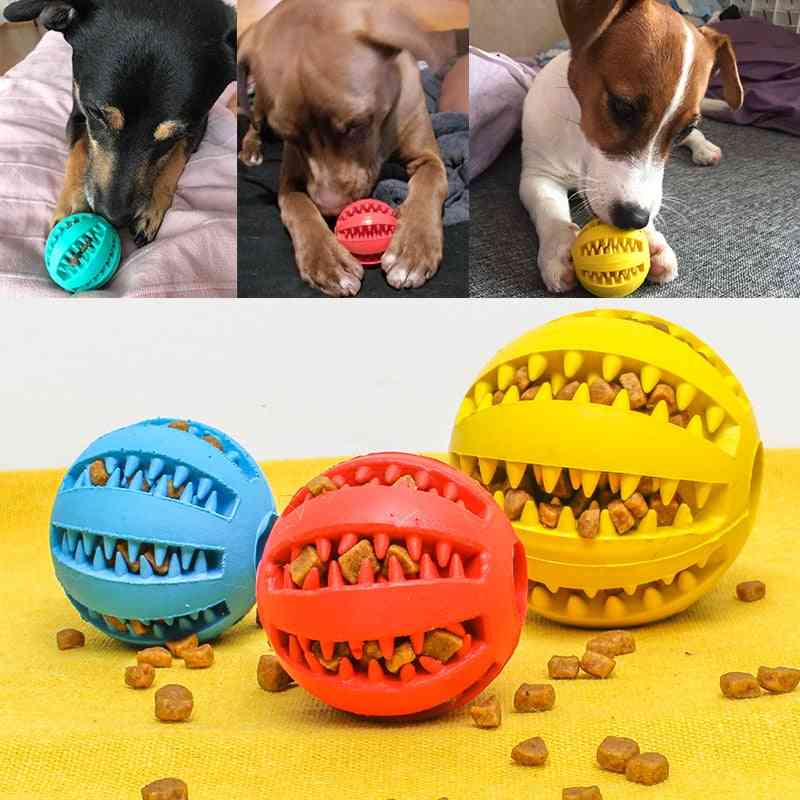 Bilă interactivă de elasticitate, cauciuc natural, câine de mestecat curatat dinți curățați