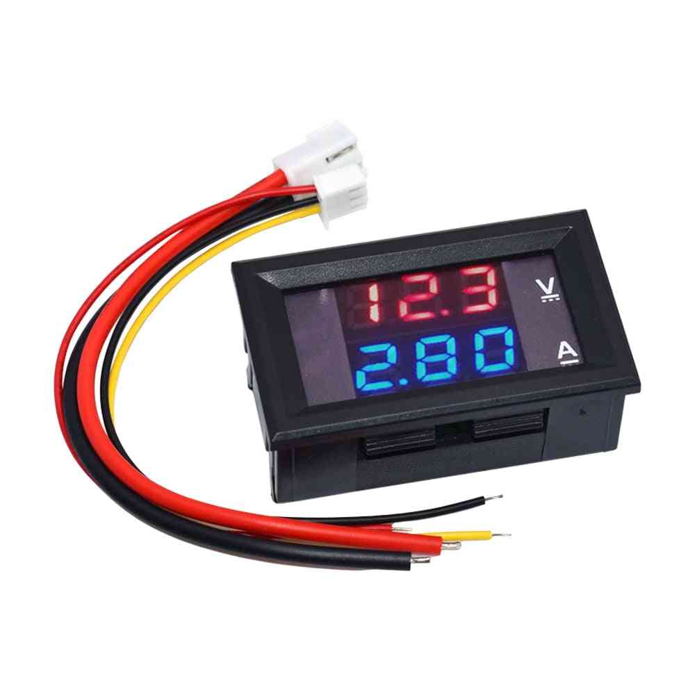 Dc 0-100v 10a, Digital Voltmeter Ammeter, Dual Display Voltage Detector Current Meter Panel