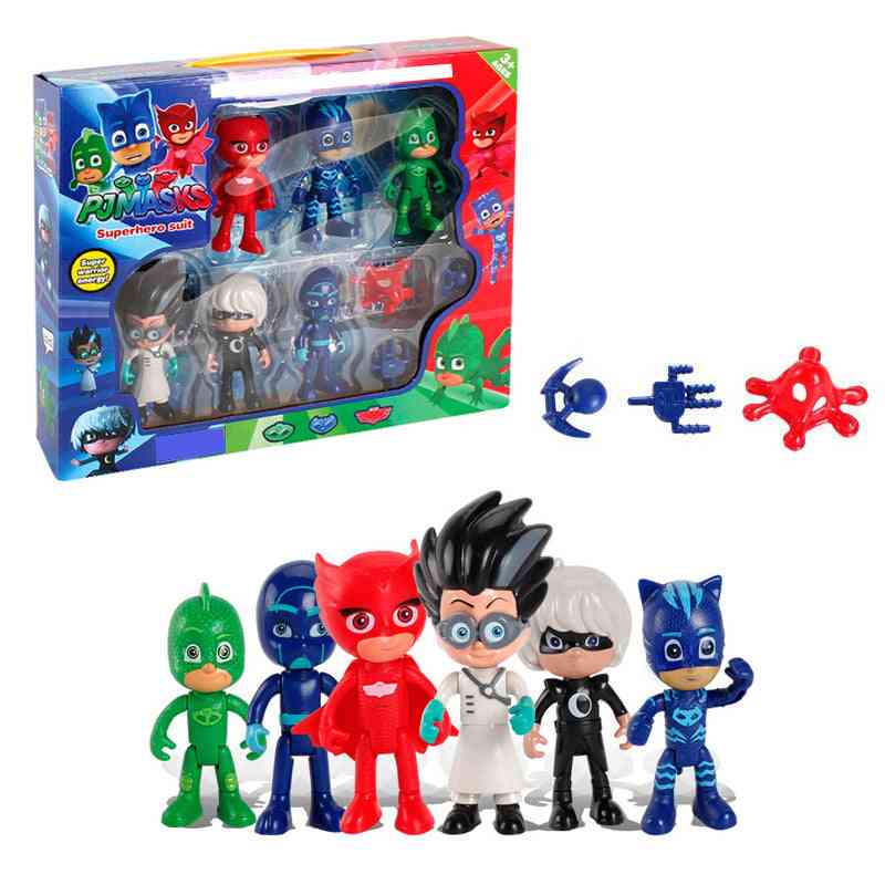 Set păpuși juguete catboy owlette gekko tv pj masks