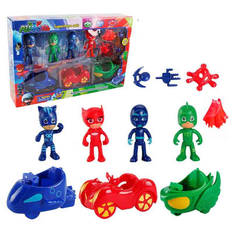 кукли комплект juguete catboy owlette gekko tv pj маски