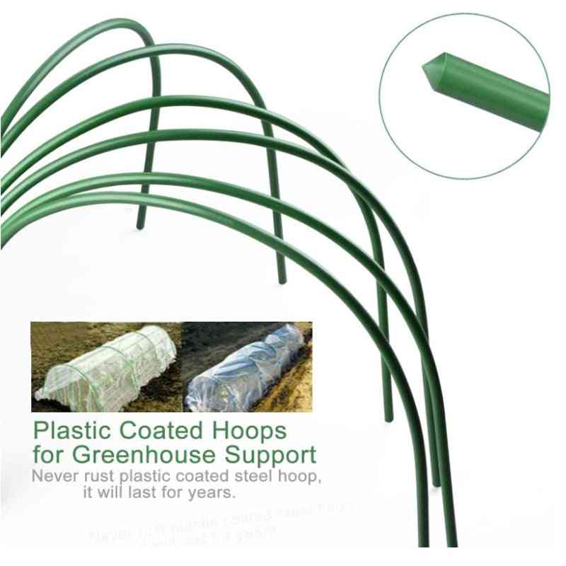 Greenhouse Plant Hoop, Grow Garden Tunnel Support Hoops, Holder Tools For Stakes Farm Agriculture