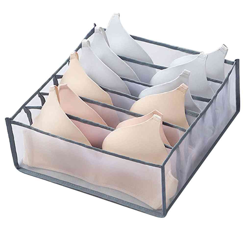 Foldable Underwear Storage Box With Compartments Organizer