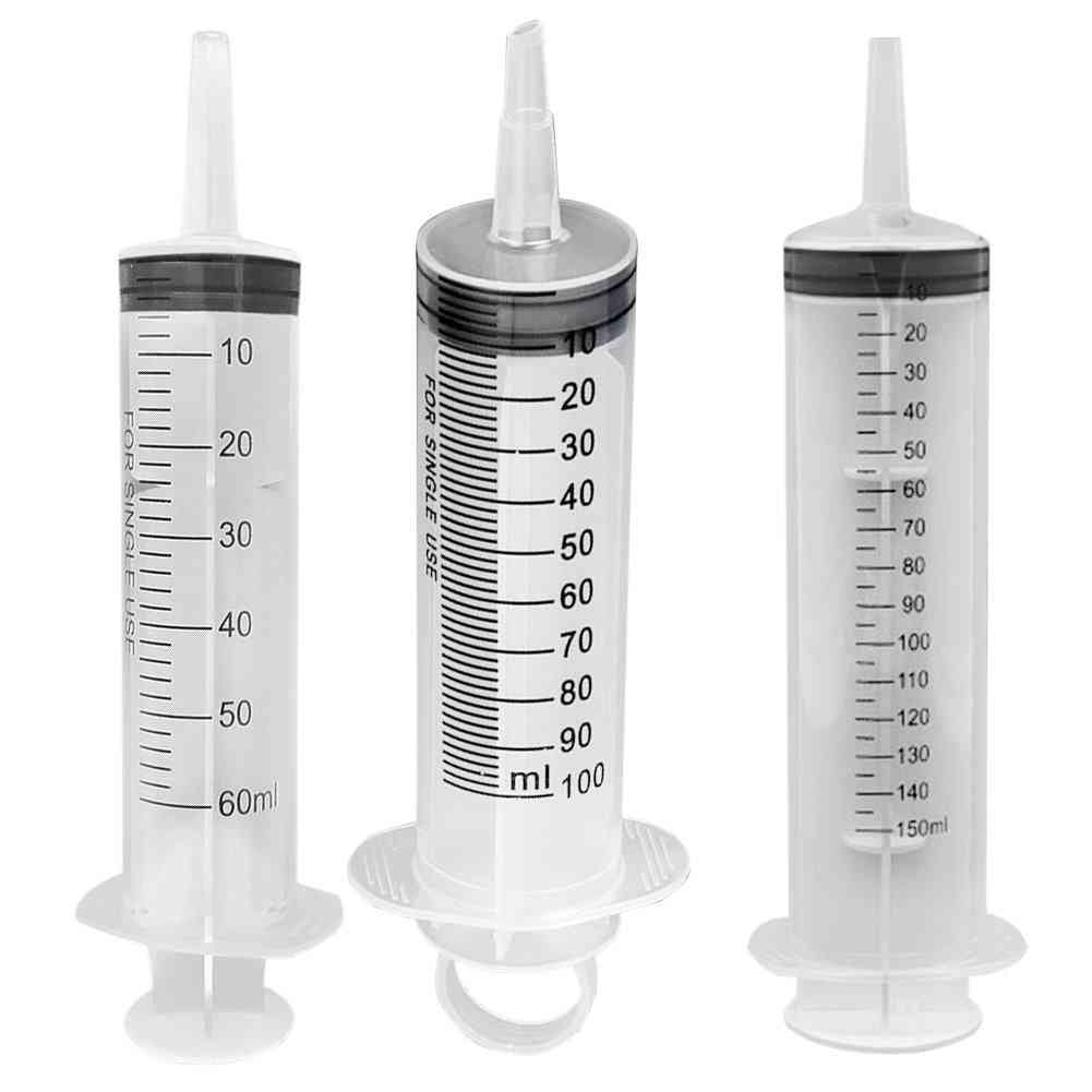 Reusable Hydroponics Plastic Nutrient Sterile Syringe Tools, Cat Feeding Accessories