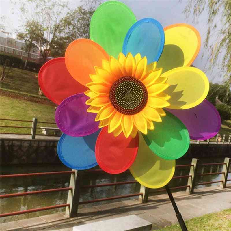 Sunflower Wind Spinner Garden Decor Yard