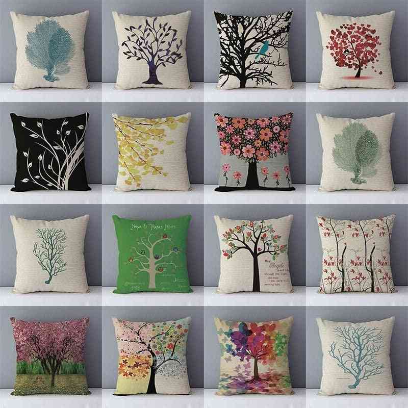 Cuscino / cuscini stampati alberi della vita piante accoglienti