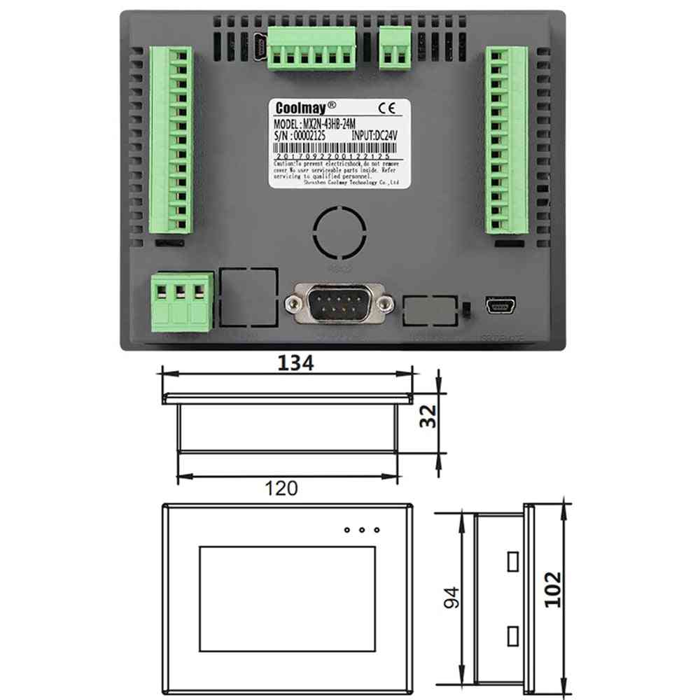Hmi Plc Integrated Controller Touch Panel