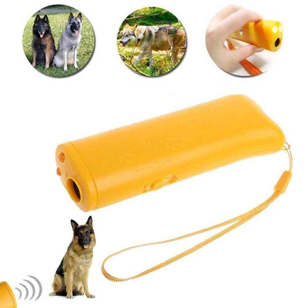 Pet Dog Training Equipment Ultrasound Repeller 3 In 1 Control Trainer Device