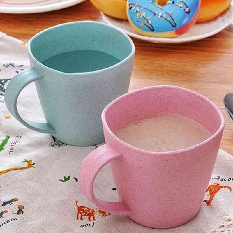 Healthy Wheat Straw Thick Anti-hot Milk Cups