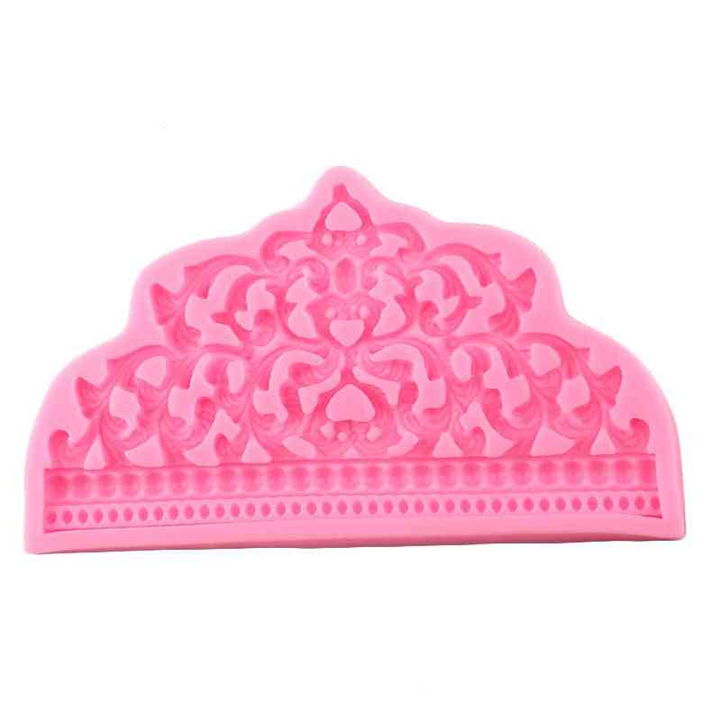 Baroque Style- Crown Silicone Mold, Cupcake Topper Fondant, Decorating Tools