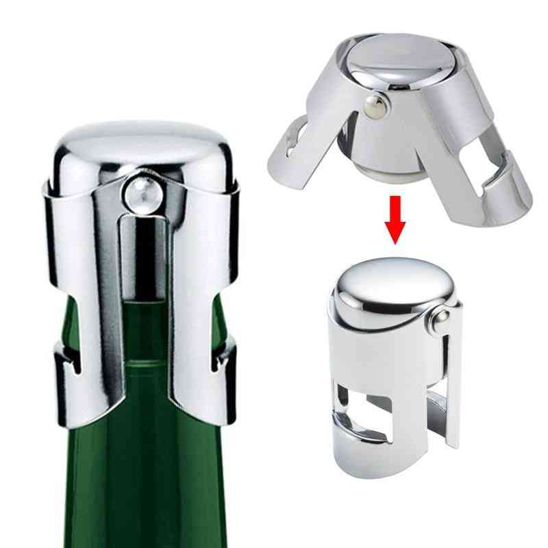 Stainless Steel- Champagne Cork, Portable Sealing, Machine Bar, Stopper Cap