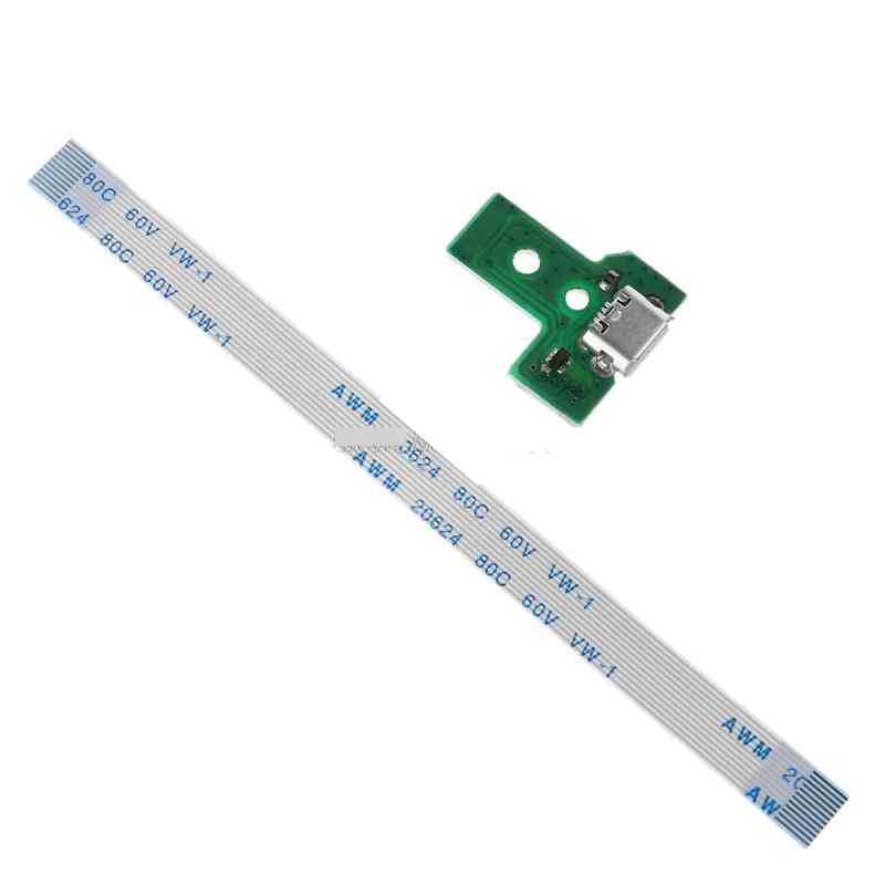Jds-030/ Ps4- Usb Charging Port Board With 12-pin Flex Cable Controller