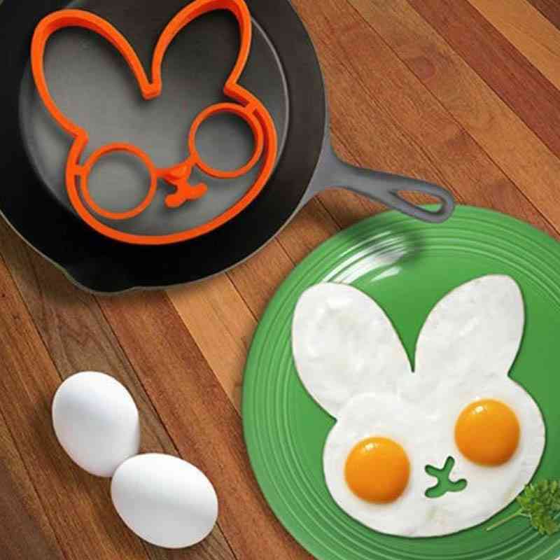 Silikonska jajčna palačinka, oblikovalec obročev, zajtrk za kuhanje, orodje za omleto