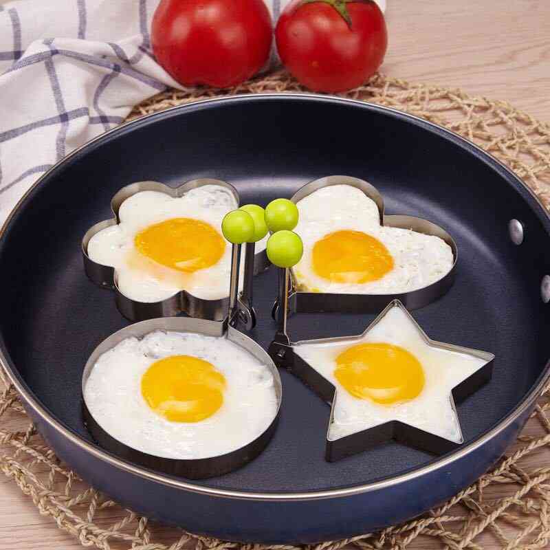 Clătită cu ouă din silicon, formator de inel, mic dejun de gătit, instrument pentru omletă