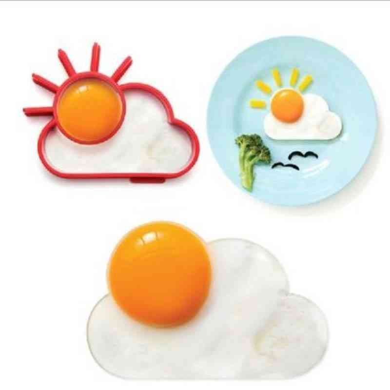 Silikónová placka na vajíčka, tvarovač krúžkov, raňajky na varenie, nástroj na omeletu