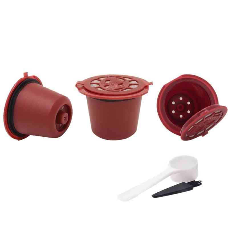 4 pezzi- nespresso ricaricabile, capsula di caffè riutilizzabile, filtri per tazze cucchiaio (4 pezzi)