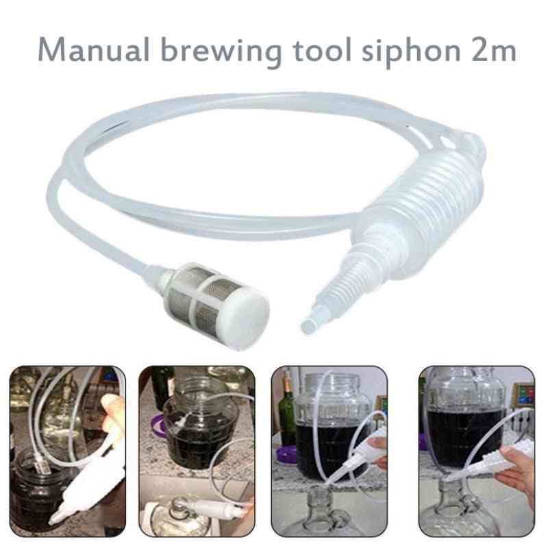Plastic Brew Syphon Liquid Food Grade Alcohol Distiller Filter Tube