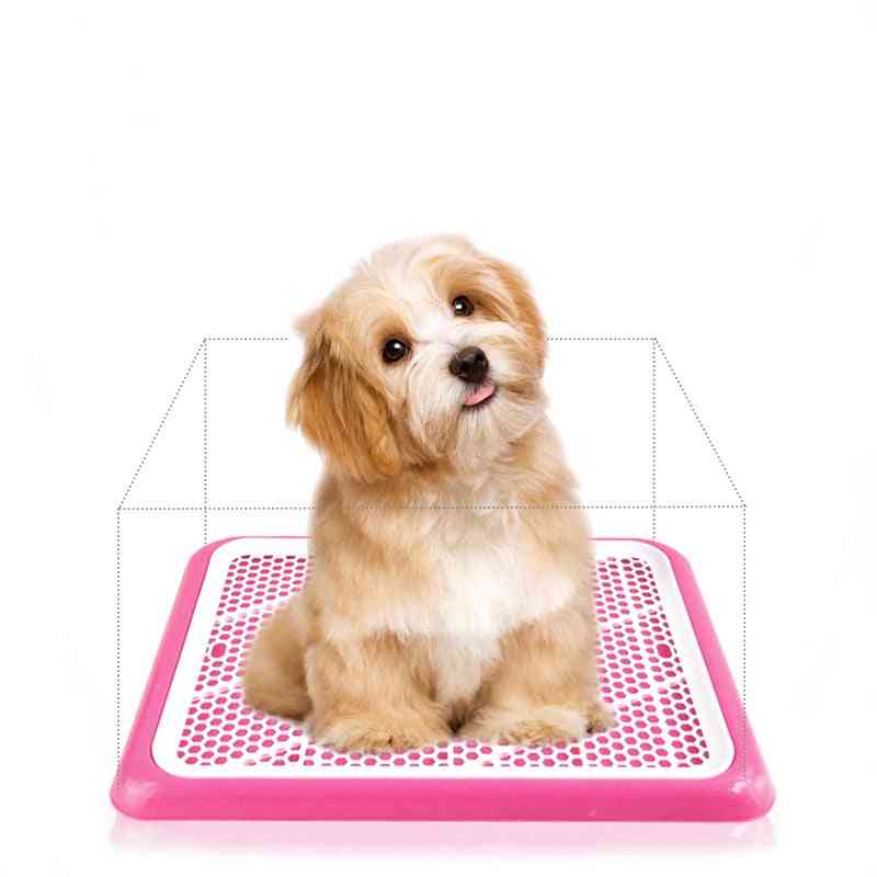 Plastica portatile per l'addestramento della toilette per animali domestici con tappetino WC