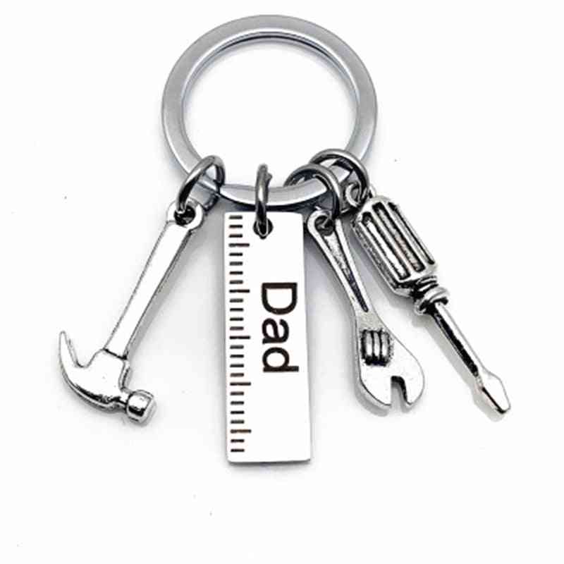 Pappa bokstäver nyckelringar