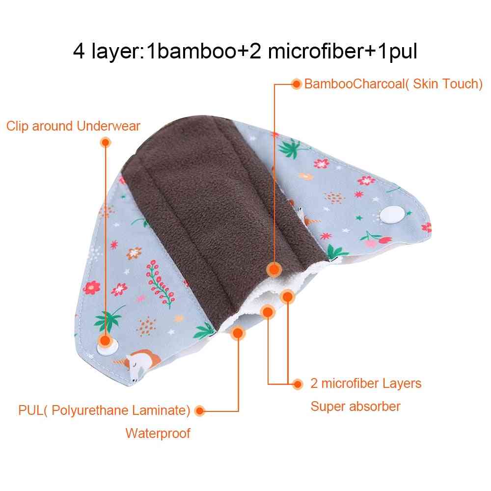 Sanitary Menstrual Pads Reusable & Washable Menstrual-bamboo Cotton Cloth