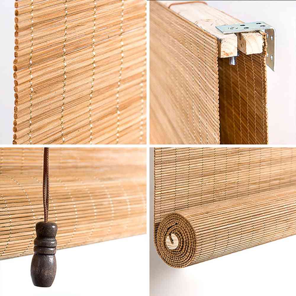 Rullgardiner i bambu