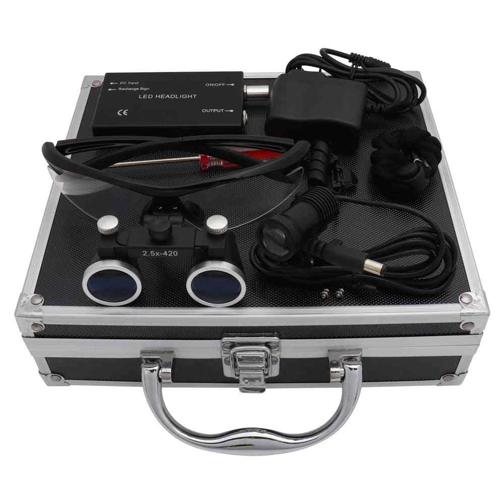 Dental Magnifier, Lab Medical Loupes, Magnification Binocular Set