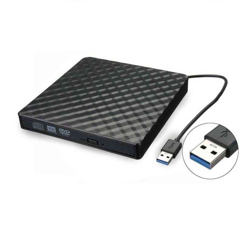 Usb-3.0 High Speed- Black External, Combo Optical, Drive Cd/dvd Player