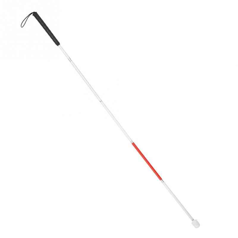 Aluminum Alloy Foldable Reflective Blind Walking Stick, Guide Blind Cane Crutch