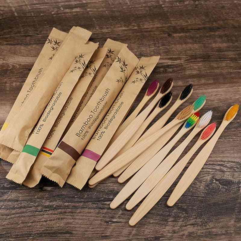 Bamboo Reusable Soft Wooden Toothbrush