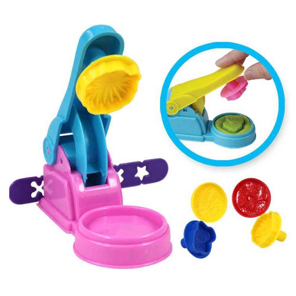 3d- Creative Plasticine Playdough Set- Clay Extruder, Color Play, Dough Model