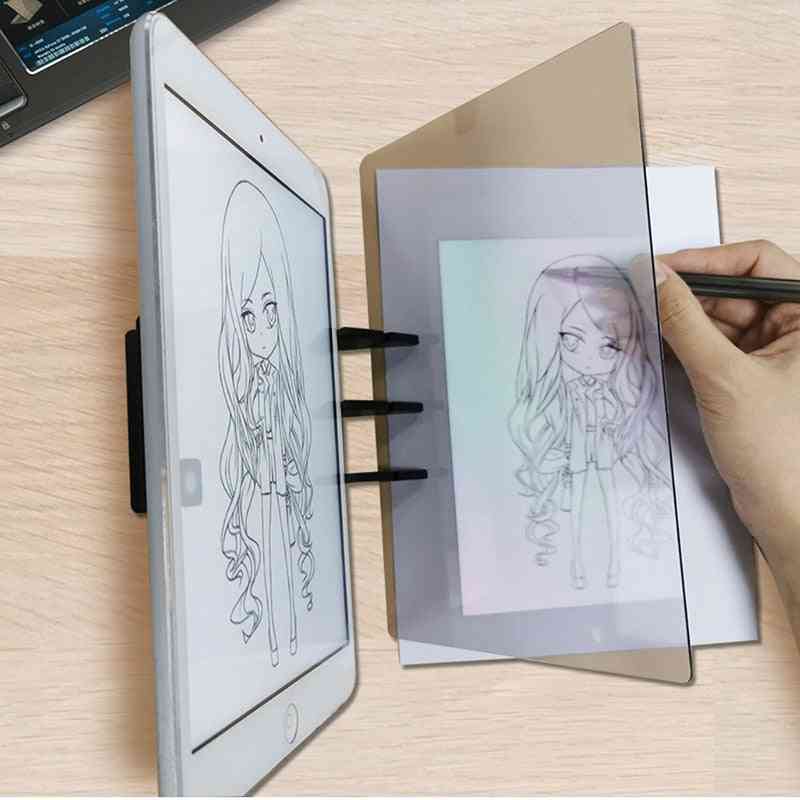 Projekcja led rysunek kopia projektor malowanie tablica kreślarska