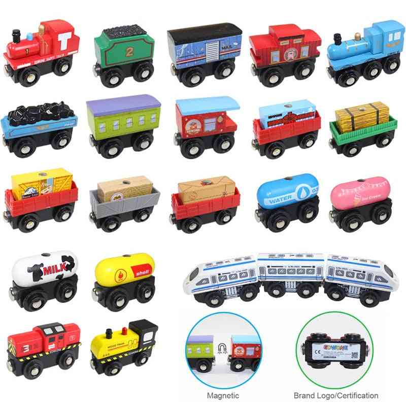Wooden Railway Track, Magnetic Train Accessories