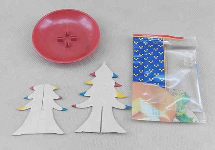 Flerfarget- magisk voksende papir, juletrær, pedagogisk leketøy (flerfarget 2,76 x 2,37 tommer)