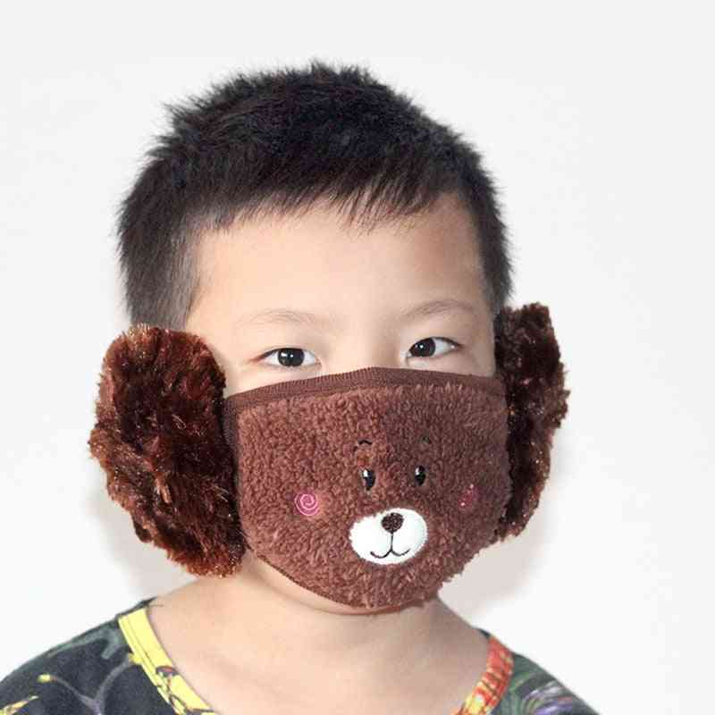 Cotton Bear Student Warm Earmuffs Warm Mouth Cover