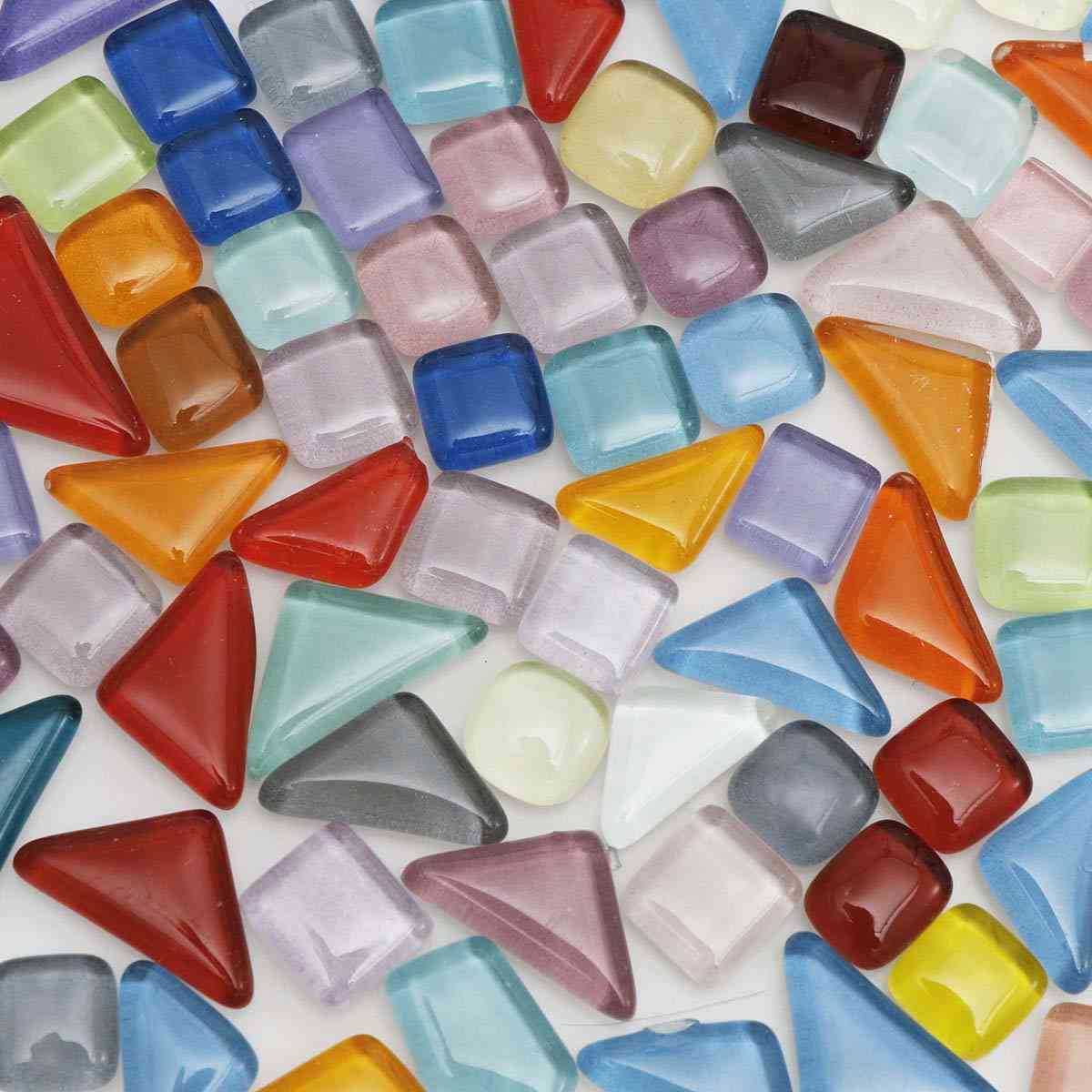 Geometrische Figuren Mini-Kristall-Mosaik-Glasfliesen