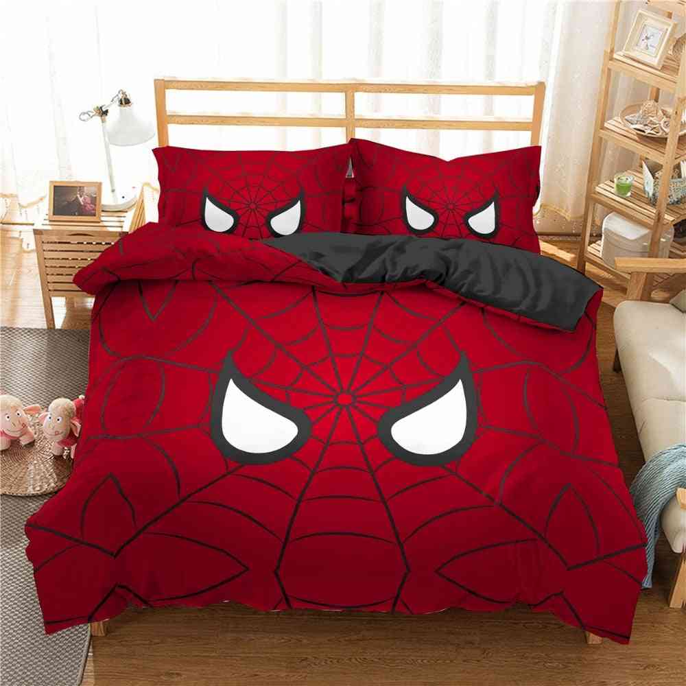 3d- edderkoppespind trykt, sengetøjssæt